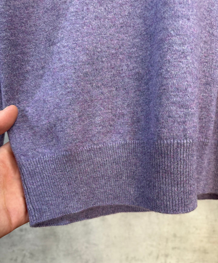 Багряна кашемірова 1/3 zip кофта Brunello Cucinelli