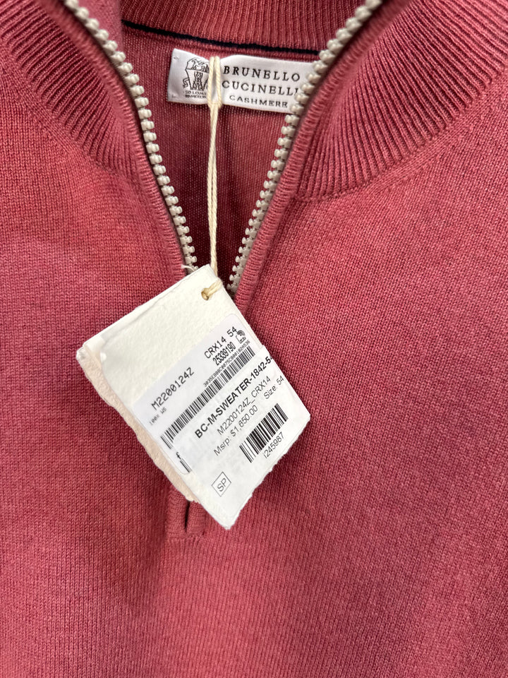 1/3 zip кофта Brunello Cucinelli