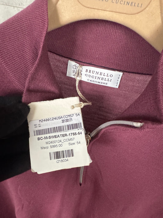 1/3 zip кофта Brunello Cucinelli