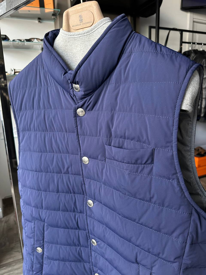 Brunello Cucinelli жилетка синяя