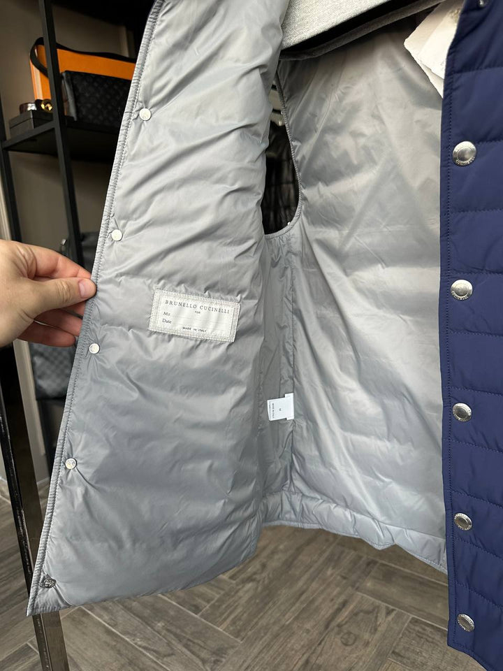 Brunello Cucinelli жилетка синяя