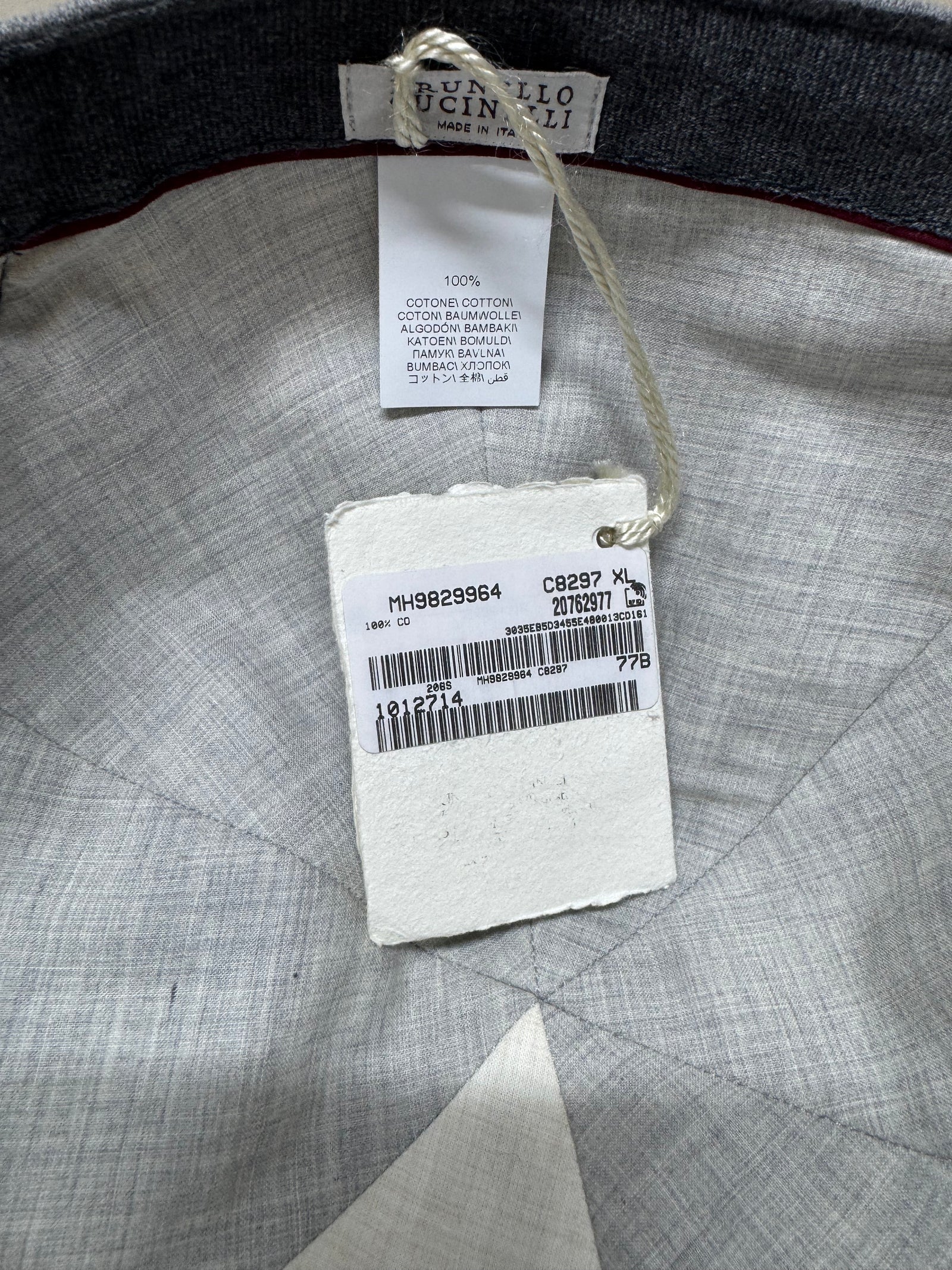 Котонова кепка Brunello Cucinelli