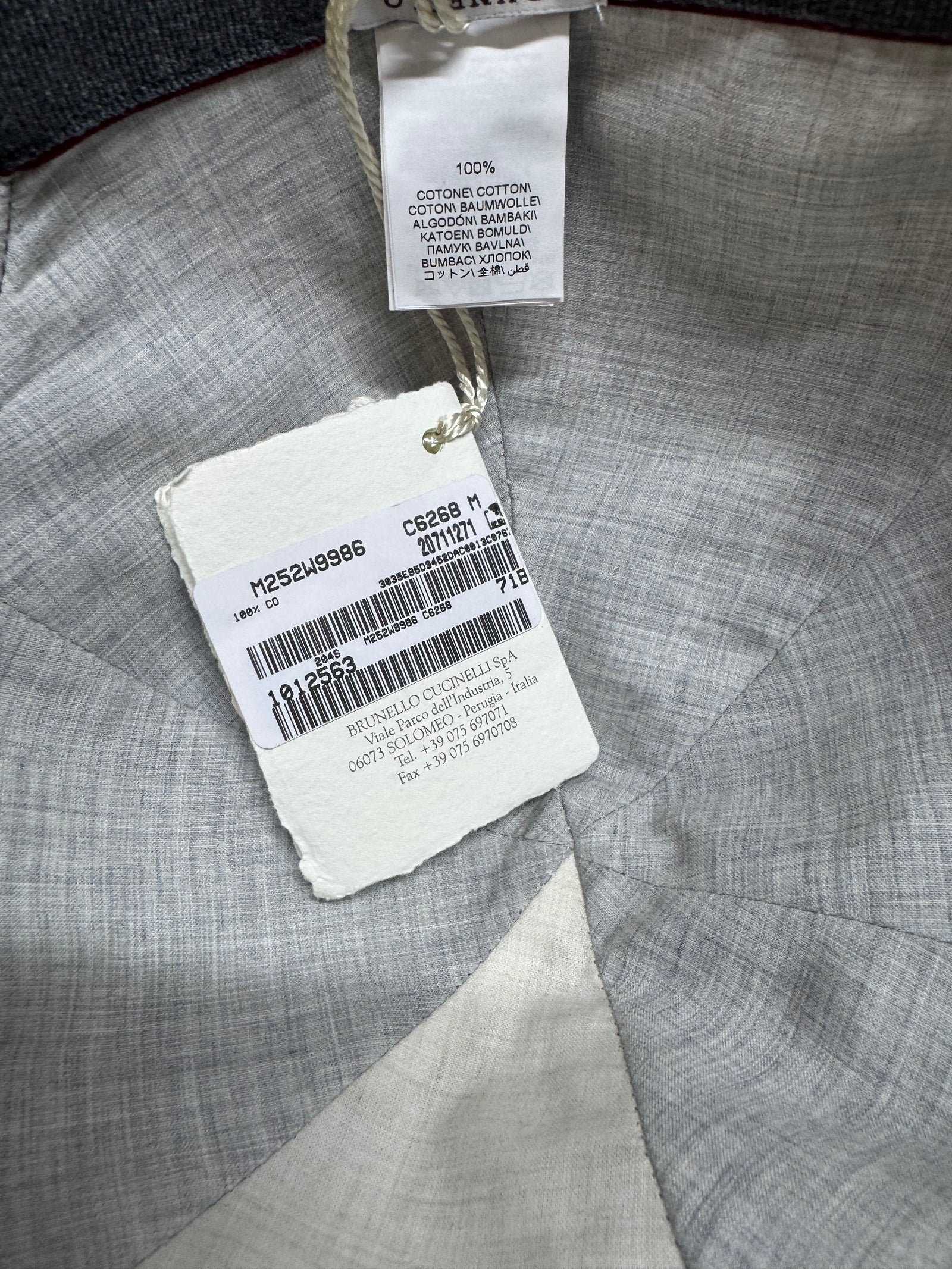 Котонова кепка Brunello Cucinelli